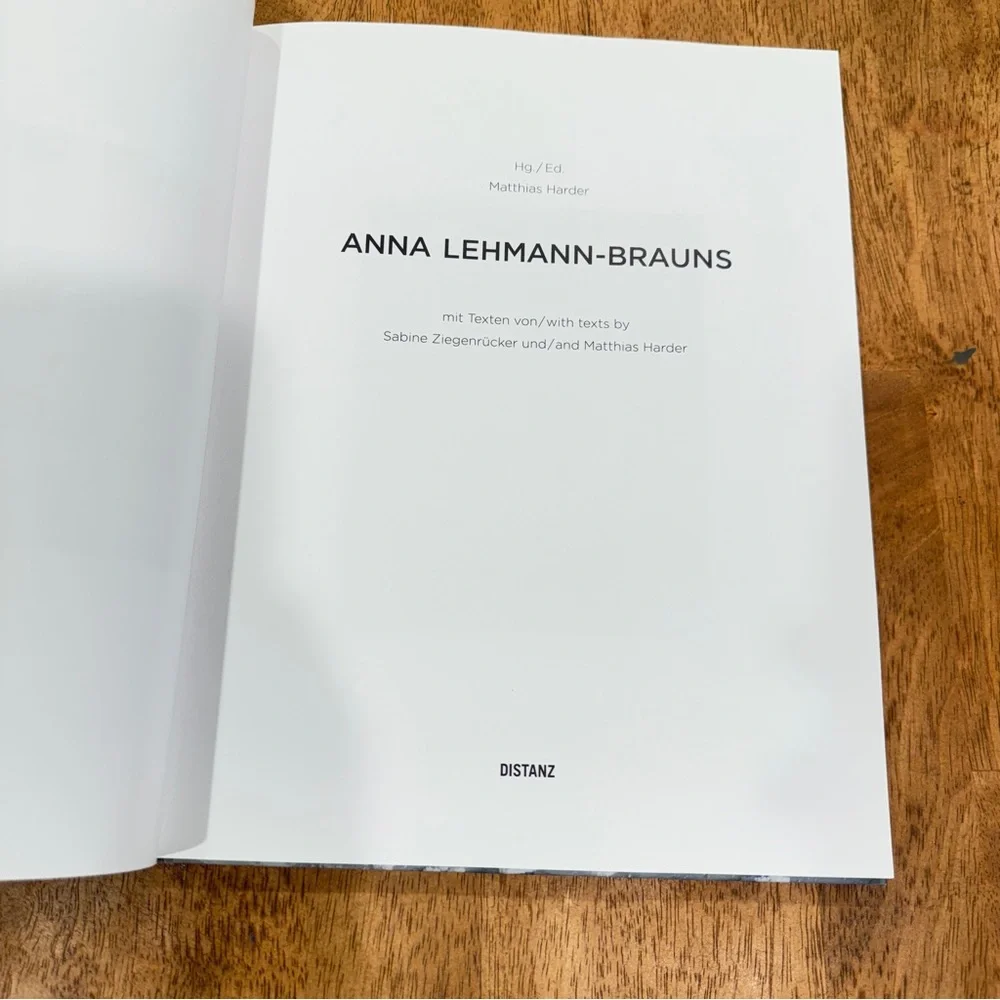 Anna Lehmann-Brauns Art Book Hard Cover Coffee Table Decorative Signed